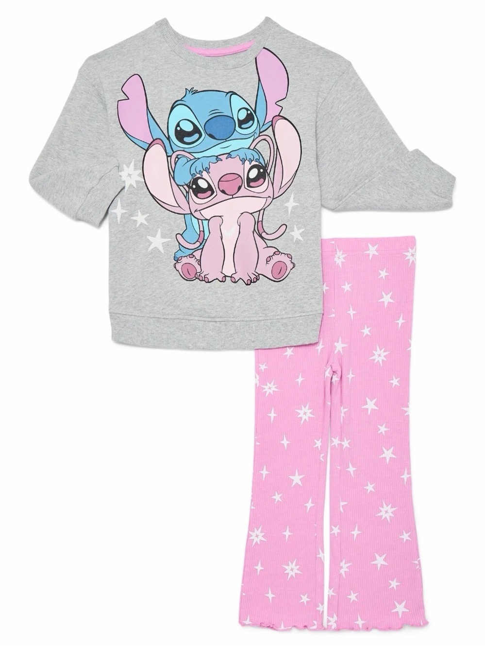 Stitch Toddler Girls Graphic Crewneck Sweatshirt and Flare Leggings Set  2 Piece